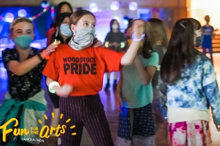 Girls dancing together