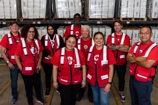 A group of American Red Cross Volunteers