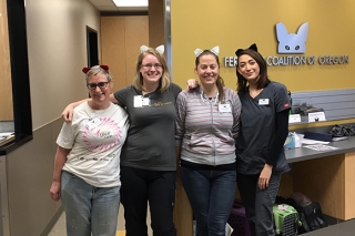 Women at Feral Cat Coalition office