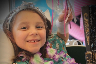 Photo of a girl dressed up