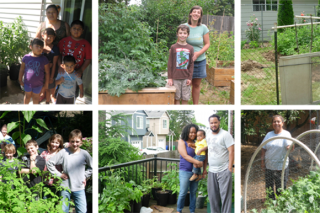 Photo montage of Growing Gardens