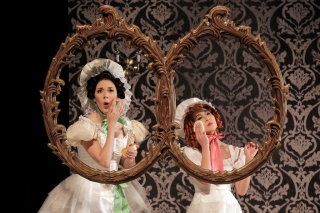 Photo of two women performing