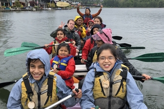 Photo of kids boating